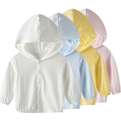 TOU Baby Sunscreen Coat Toddler Summer Sun Protection Outerwear Girl Sport Slight Jacket Kids Air-Condition Clothes
