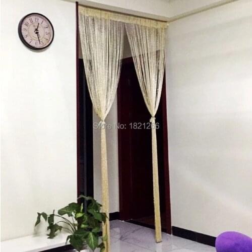 Luminous curtain door curtains bead line Window wall panel room divider doorway home living room1x2m 3x2.6m 3x2.9m
