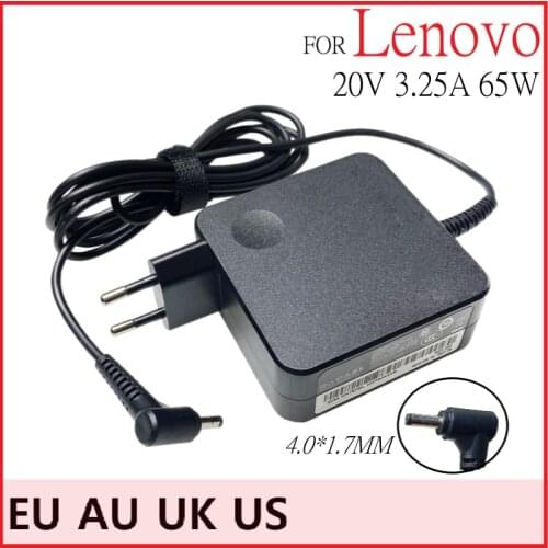 EU 20V 3.25A 65W 4.0*1.7mm AC Laptop Charger For Lenovo IdeaPad 100-15 B50-10 YOGA 710 510-14ISK Notebook Power Adapter