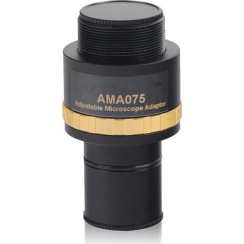 0.75X Adjustable 23.2mm Eyepiece to C-Mount Microscope Eyepiece Adapter
