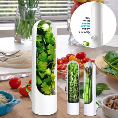 1/2/3/4PCS Premium Herb Keep Fresh Box & Herb Storage Container Kitchen Gadgets Fresh-Keeping Fruit&Vegetables Storage Utensil