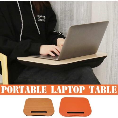 3Color Desk Bed Cushion Knee Lap Handy Computer Reading Writing Table Tablet Tray Cup Holder Laptop Stand Pillow Office Desk Set