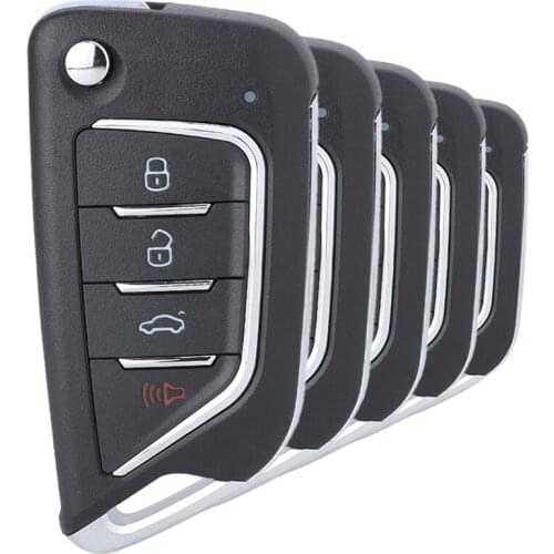 5 Pieces/ Lot, KEYDIY B Series B21-4 Universal KD Remote Control Key - 4 Buttons - for KD900 KD900+ URG200 KD-X2 Mini KD