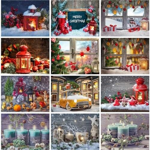 Huacan Diamond Mosaic Cross Stitch Embroidery Diamond Painting Kit Cartoon Christmas Decorations For Home