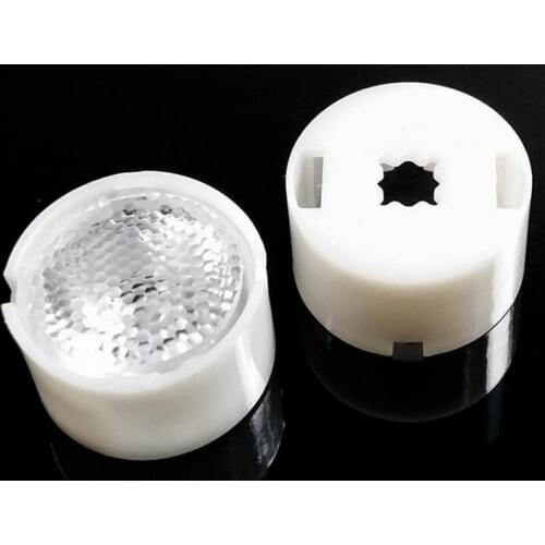 #APX-11.8 High quality LED Lens, Size: 11.8X6.5mm, With Holder Diameter: 13.2mm, degree: 90 , Bead surface, PMMA