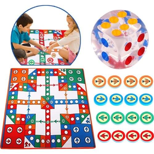 Kids 82cm Baby Activity Mat Simply Ludo Pattern Play Mats Crawling Mat Outdoor Camping Carpet Toys For Children Play Games Gift