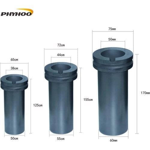 Graphite crucible Gold Sliver Melting Furnace accessories Jewelry melting crucible Jewlery casting tools Capacity 1KG/2KG/3KG