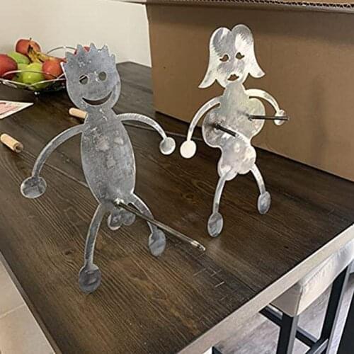 Creative Camping Cookware Steel BBQ Marshmallow Roasting Sticks Roaster Cooker Campfire Sticks DIY Forks for Kids