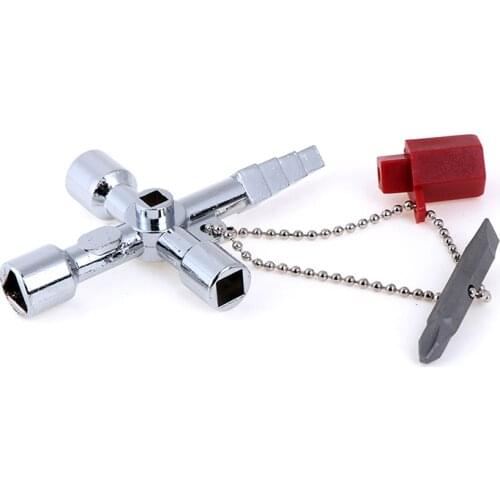 HOT 1Pcs 5 In 1 Universal Cross Square Triangle Train Electrical Cabinet Elevator Key