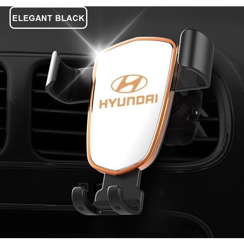 Metal Car Phone Holder Mount Mobile Cell Phone Stand GPS Support For Hyundai Santa Fe Sonata Solaris Azera Creta I30 Ix25 Tucso