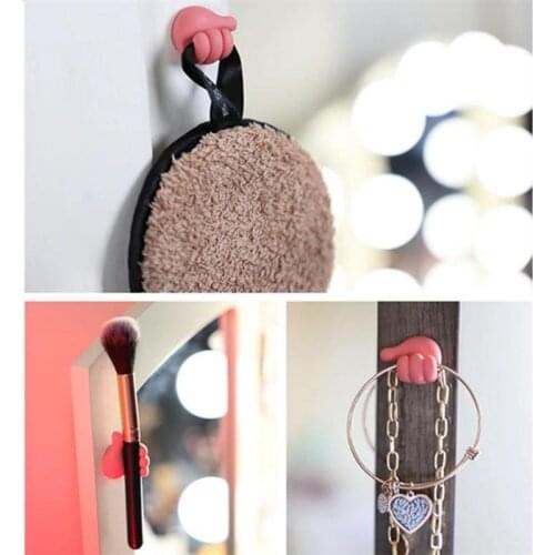 1pc Multi-function Clamp Wire Clip Multi-purpose Hook Thumb Shape Key Wire Storage For Home Bedroom Bathroom Kitchen Car Office