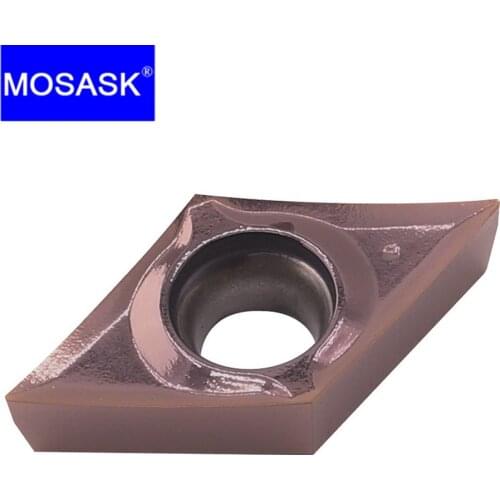 MOSASK 10PCS DCGT-1L-ZP15 ZP163 Finishing Lathe Tungsten Stainless Steel Metal Working Turning Machining Grinding Insert Cutter