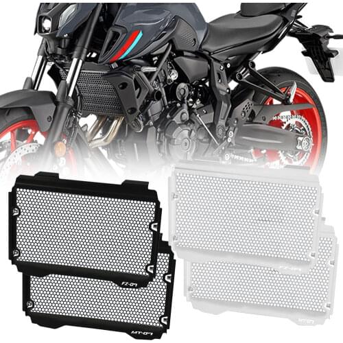 Motorcycle Aluminum Radiator Grille Grill Guard Cover Protector For YAMAHA MT FZ 07 2021 MT07 FZ07 MT-07 FZ-07 2021 Accessories