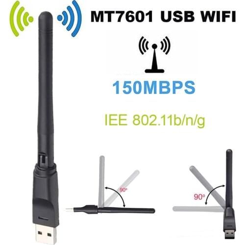 MT7601 150M USB 2.0 WiFi Wireless Network Card Adapter with rotatable Antenna for V7S/V7 S2X/V7 PRO