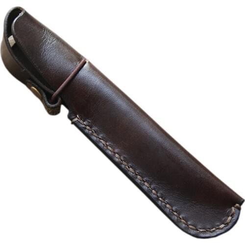 New Leather Pen Bag Handmade Single Fountain Pen Case Deluxe Hangable Real Leather Pen Case