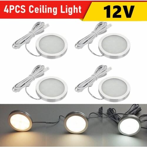 4PCS LED 12v Camping Car Ceiling Lamp RV Reading Lamp Boat Camper Trailer RV Interior Lamp Car Interior Lights