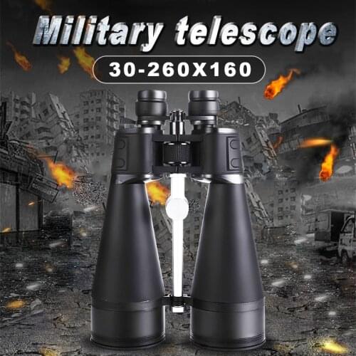 30-260X160 Professional Telescope Binoculars Long Range HD Large Diameter Wide-angle Lens BAK4 Waterproof for Hunting Camping