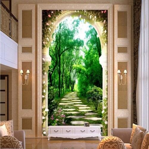 Dropship Custom Photo Wallpaper Chinese Landscape Painting Mystery Background Wall Mural Lobby Wallpaper Living Room Mural
