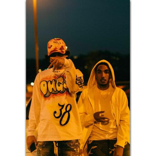 SHORELINE MAFIA Rapper Music Singer Star Silk Fabric Wall Poster Art Decor Sticker Bright