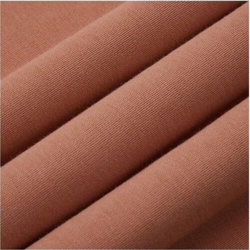 Width 68" Combed Compact Comfortable Water Soft Cotton Double Knitted Fabric By The Yard For T-shirt Childrens Wear Material