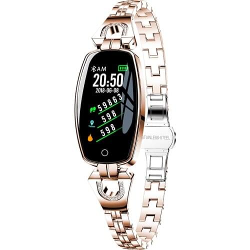 H8 Smart Watch Women Steel Luxury IP67 Waterproof Health Tracker Bluetooth Reminder For Android IOS Fitness Bracelet Smartwatch
