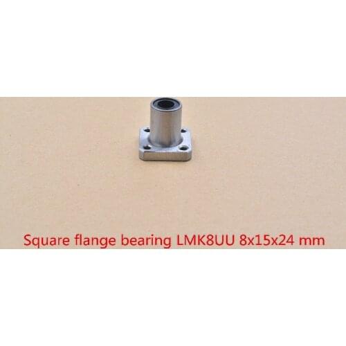 LINK CNC LMK8UU LMF8UU LMH8UU 8mmx15mmx24mm round flange linear ball bearing bushing for rod shaft cnc part