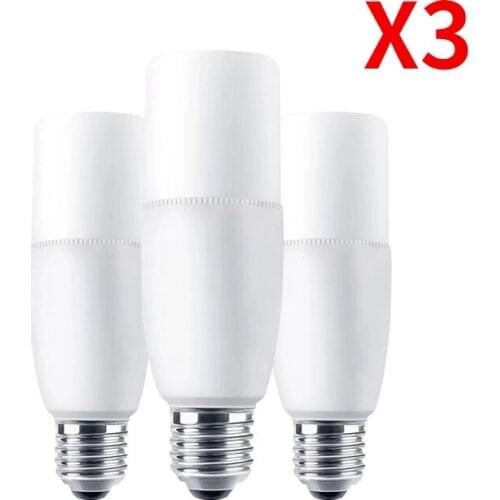 3pcs Bombilla E27 Led Light Bulb 2835 SMD AC 220V 5W 10W 15W 20W COB Lampara LED Lamp No Flicker for Chandelier Lighting