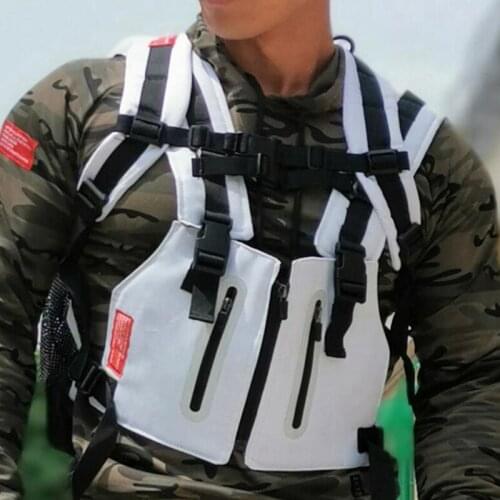 Tactical Hunting Night Work Securit Vest Mens Outdoor Multifunctional Adjustable Running Cycling Safet Reflective Vest