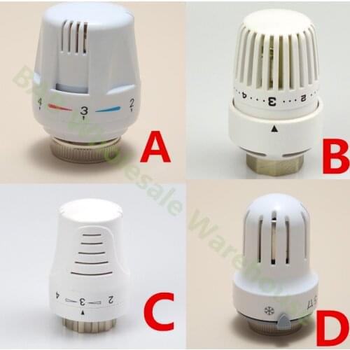2/5/10/15 Thermostatic Radiator Valve Thermostat Head Temperature Controller for floor Heating manifolds radiator
