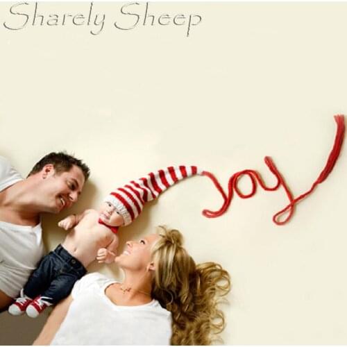 Newborn Baby Striped Crochet Hat Photography Props Family Photo Shoot Studio Posing Props bebe fotografia Accessories Baby Cap