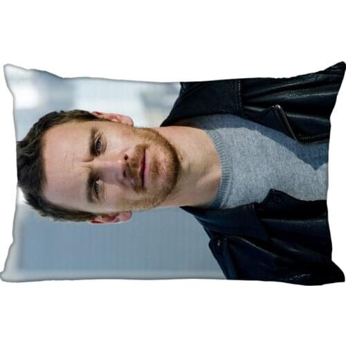 High Quality Custom michael fassbender Pillowcase 45x35cm(One Side) Rectangle Zipper Print Throw Pillowcase Cover