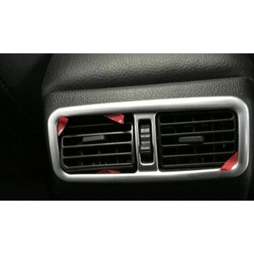 For Nissan X-Trail X Trail XTrail T31 2008-2013 ABS Chrome Rear Armrest Air Conditioning AC Vent Outlet Cover Trim Car Accessory