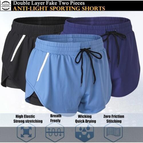10pcs Women Wicking&Quick-Dry Shorts,Double Layer (Fake 2 Pieces) Exercise Ultrashort Jogging Shorts,Sporting Fitness Hot Shorts