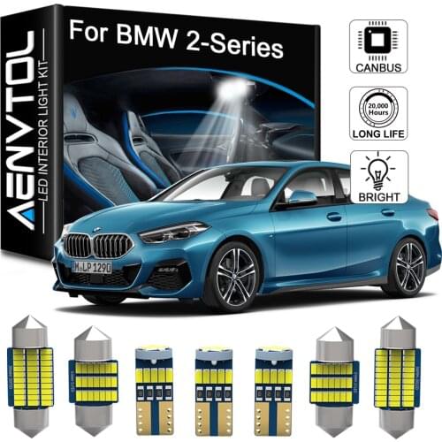 Seker 12Pcs Canbus For BMW 2 Series F22 F87 Coupe 218i 220d xDrive 220i 225d 228i LED Interior Light Dome Map Error Free Bulb