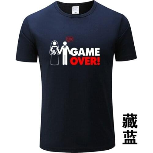 2020 Game Over Logo T Shirts Men Brand Man T-Shirt Short Sleeve O Neck Mens Tshirt 3D Women Tops Tees Games Mens T Shirt 555555