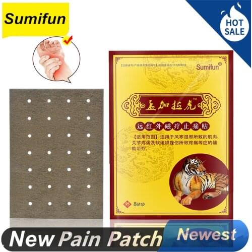 32 Pcs Tiger Pain Plaster Analgesic Plaster Arthritis Back Pain Patch Rheumatism Arthritis Sprains Tiger Pain Plaster