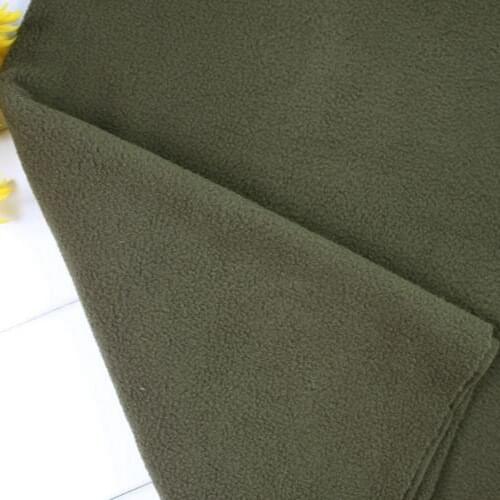 Army Green Polar Fleece Fabric anti-pilling one-side Fleece Fabric Handmade Fabric SOLD BY THE YARD FREE SHIPPING
