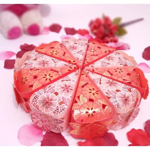 Hollow out sweet box Creative Korean wedding wedding supplies joyful box candy box Sweet cake Sugar box