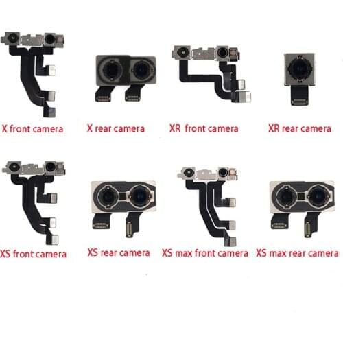 For iPhone X XS XR XS Max Rear Back Big Camera Front Small Camera Flex Cable Light Proximity Sensor