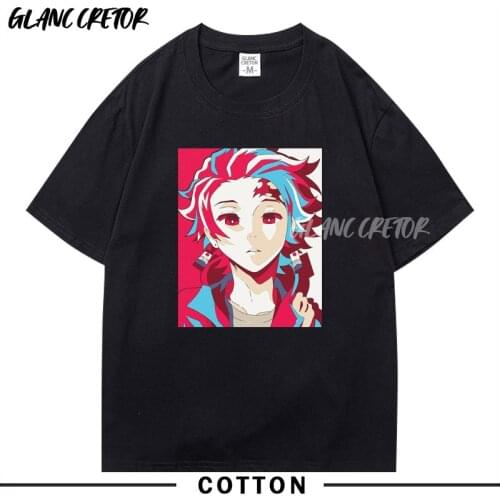 Kimetsu no Yaiba Tee Harajuku New Punk Anime T Shirt Maga Graphic Tshirt Plus Size Streetwear Tops Tees Men Clothing