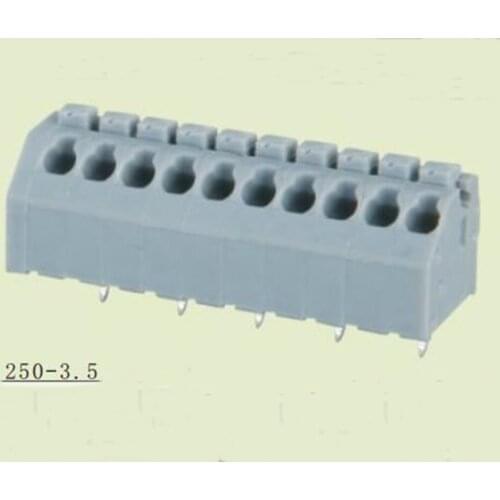 PCB Spring Terminal Block 3.5mm Pitch, 250-3.5,IEC400V5A CE Rohs UL300V5A 22-18AWG