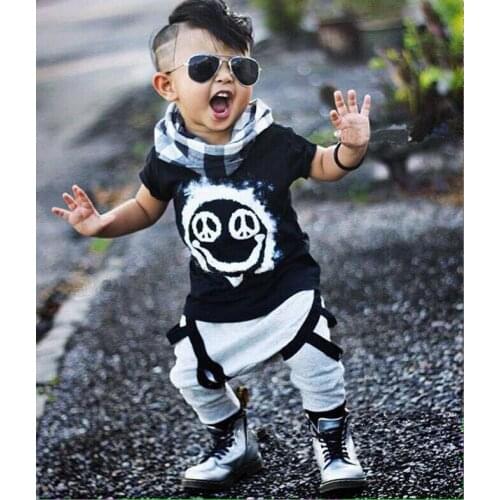 Baby Girls Boy Clothing Sets New Fashion Brand Summer Short-sleeved Cotton T-shirt Top+Pants Infant Suits Baby Boys Girl Clothes