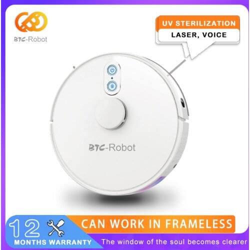 Laser Vacuum Cleaner Sweep Robot Wet Mopping UV Disinfection Laser Navigation Home Control APP Virtual Wall