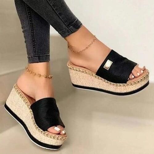 Summer Women Wedge Slippers Platform Flip Flops Soft Comfortable 2020 New Casual Shoes Outdoor Beach Sandals Ladies Slippers