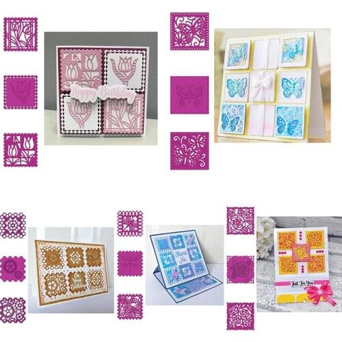 Small Patchwork Frame Metal Cutting Dies DIY Scrapbooking Album Paper Cards Embossing Handmade Crafts Template New 2019 Dies