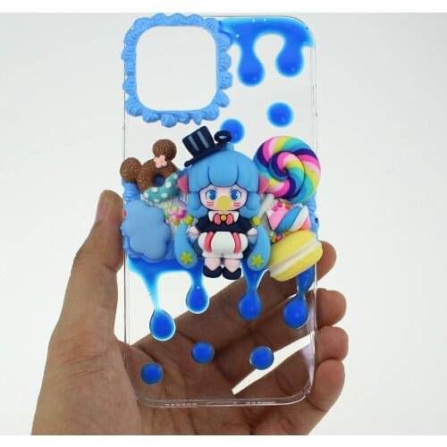Handmade Kawaii Phone Cases Anime For Iphone 11 Pro Max 12 Mini 13 X XSMAX XR SE 2020 7 8 Plus Apple Cover Creative Aesthetic