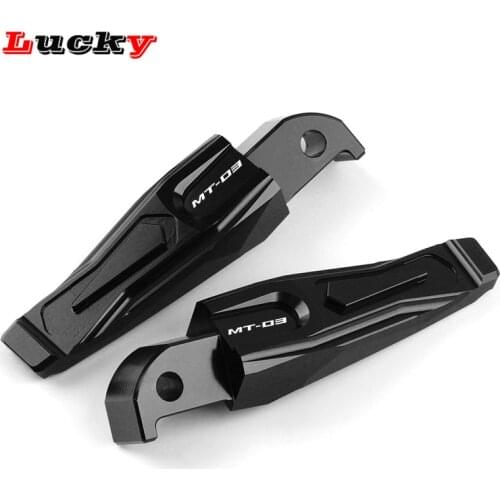 High Quality Motorcycle CNC Accessories For Yamaha MT-03 MT 03 MT03 2015-2019 Rear Passenger Footrests Foot Rests Pegs Pedals