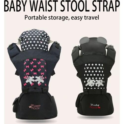 Disney Baby Carrier Baby Cushion Front Sitting Kangaroo Baby Wrap Sling for Baby Travel Multifunction Infant Carrier