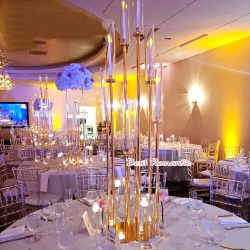 2PCS/lot 8 heads candle holder for wedding and event decoration