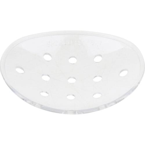 Clear Plastic Round-Shaped Single Eye Shield Cover Mask 11 Holes Massage Tool